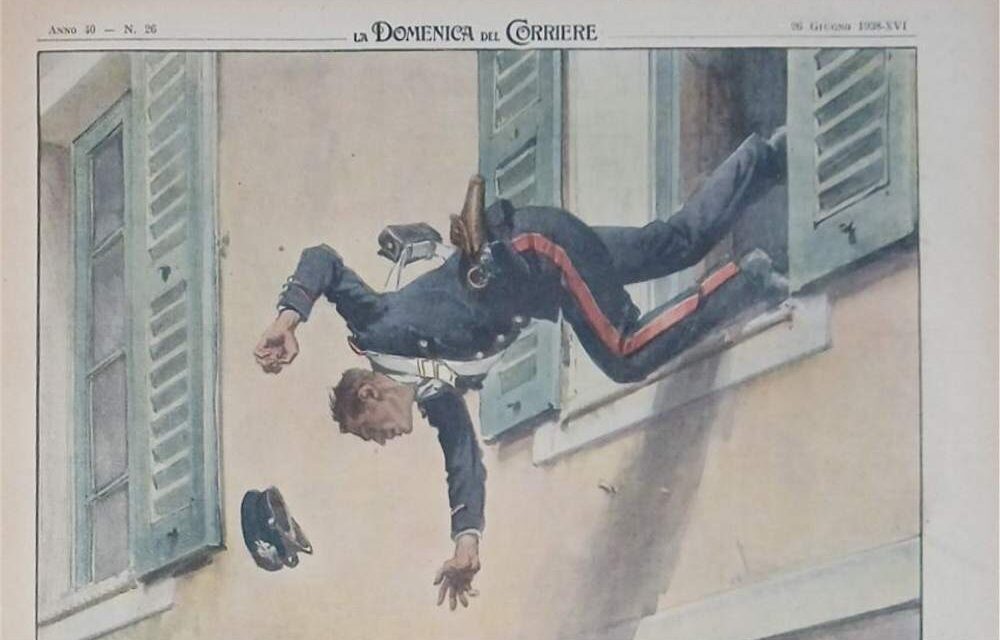 Trieste, 26 giugno 1938: la Domenica del Corriere ricorda le eroiche gesta del Carabiniere SPADA