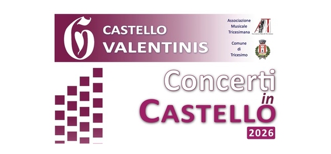 Tricesimo – Concerti in Castello: la 16ª edizione dal 19 al 21 giugno 2026