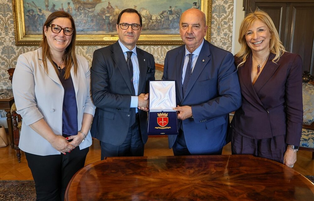 IL SINDACO ROBERTO DIPIAZZA HA RICEVUTO TOMMASO TANZILLI, PRESIDENTE DEL GRUPPO FERROVIE DELLO STATO ITALIANE