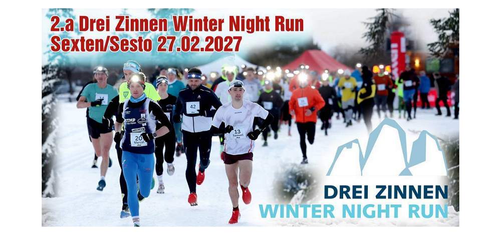 DREI ZINNEN WINTER NIGHT RUN: ISCRIZIONI APERTE ALLA 2ª EDIZIONE