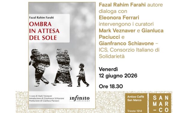 Fazal Rahim Farahi presenta all’Antico Caffè San Marco il suo libro “Ombra in attesa del sole” (Castelvecchi)