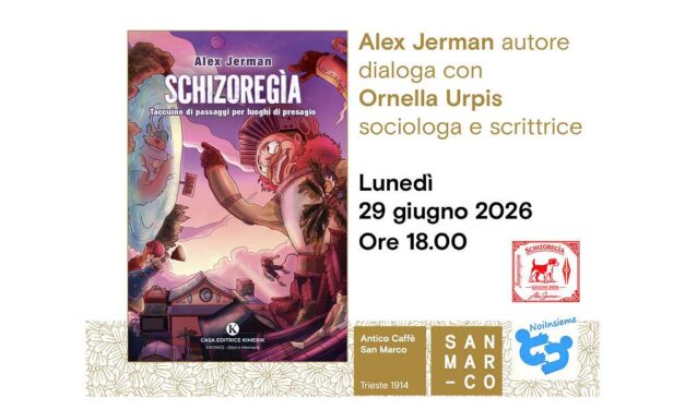 Alex Jerman presenta all’Antico Caffè San Marco il suo libro “Schizoregia”
