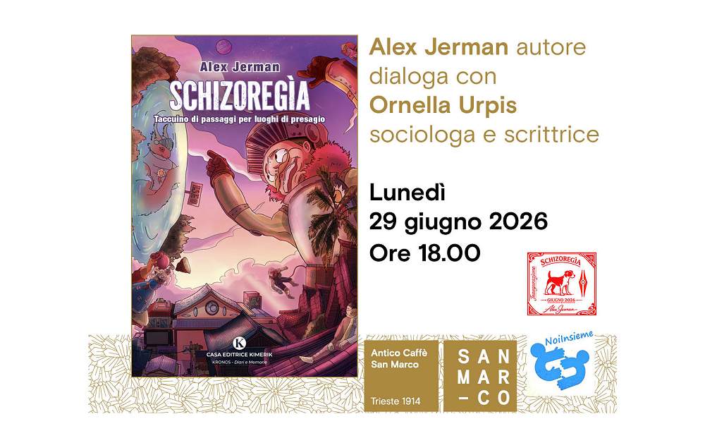 Alex Jerman presenta all’Antico Caffè San Marco il suo libro “Schizoregia”