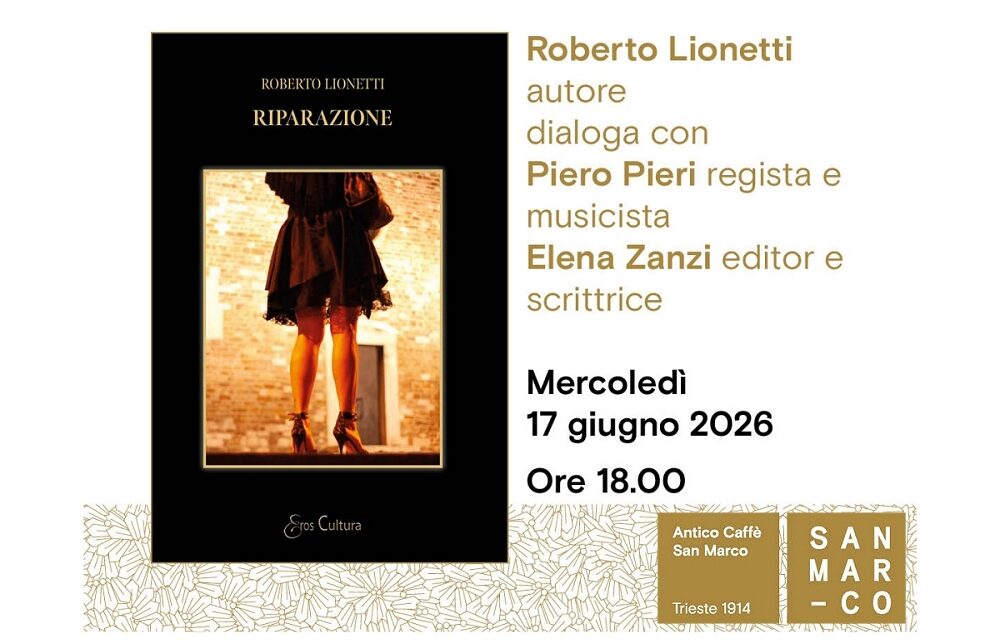 Roberto Lionetti presenta all’Antico Caffè San Marco il suo libro Riparazione (edizioni Brè)
