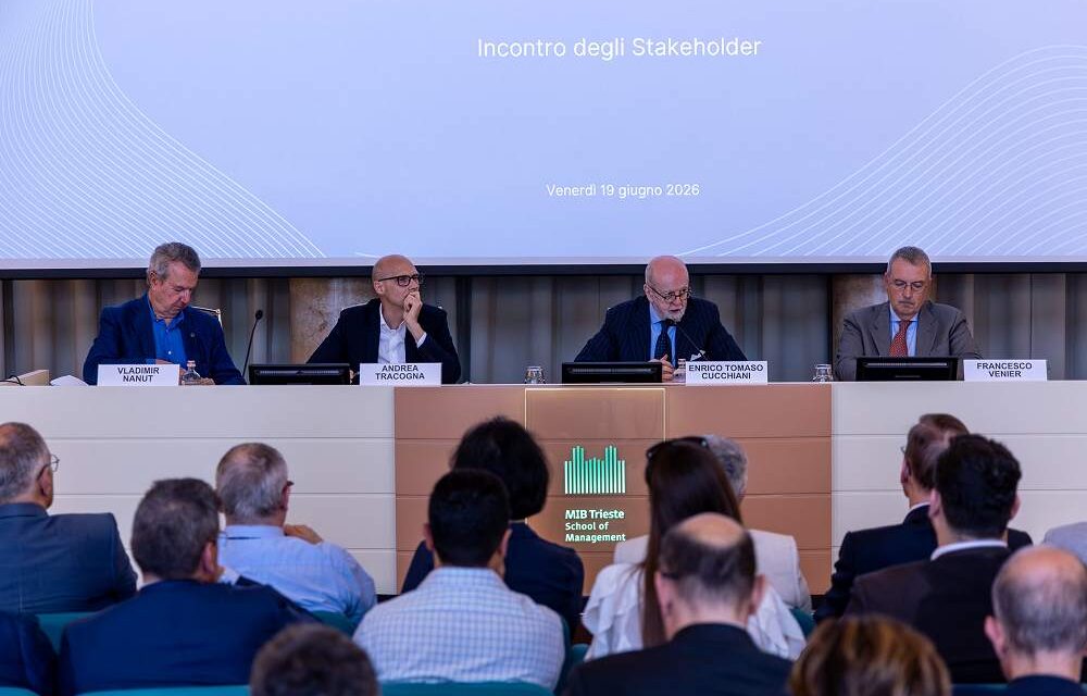 MIB TRIESTE SCHOOL OF MANAGEMENT: ENRICO TOMASO CUCCHIANI INTERVIENE ALL’INCONTRO DEGLI STAKEHOLDER SULLE SFIDE DELL’AI E GLI SCENARI GLOBALI COMPLESSI