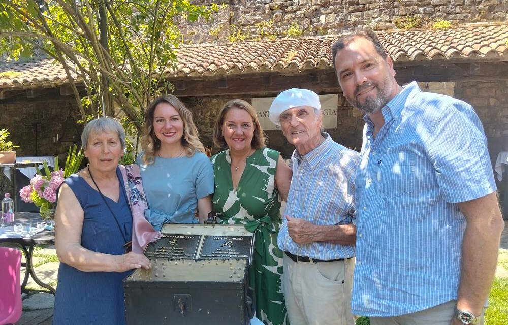 CASTELLO DI MUGGIA: OMAGGIO DELLA NUOVA PROPRIETÀ ALLA FAMIGLIA BOSSI