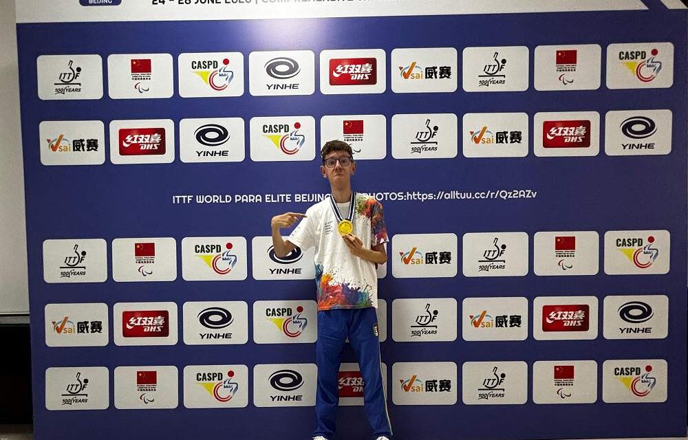 Matteo Parenzan vince l’oro all’ITTF World Para Elite di Pechino