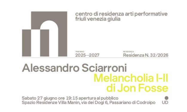 SABATO 27 GIUGNO IL LEONE D’ORO ALESSANDRO SCIARRONI A VILLA MANIN