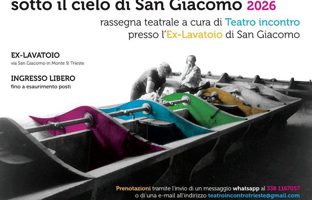 Teatro incontro presenta la rassegna “Sotto il cielo di San Giacomo 2026