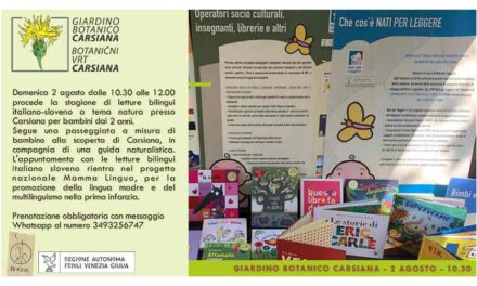 LEGGIAMO IN GIARDINO – BEREMO NA VRTU AL GIARDINO BOTANICO CARSIANA