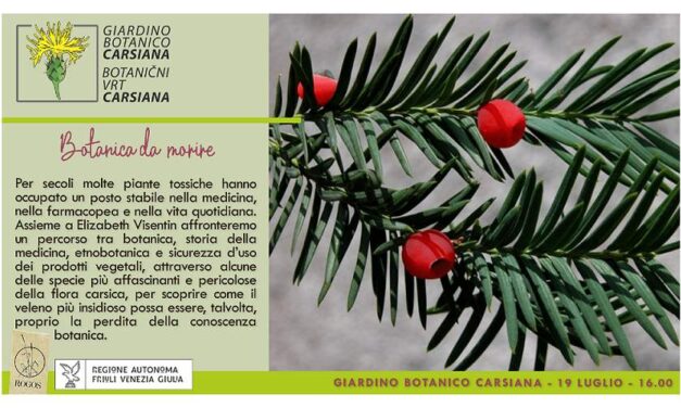Botanica da morire al Giardino botanico Carsiana