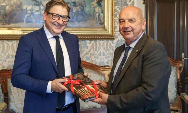 IL CONSOLE GENERALE DI SLOVENIA, GREGOR ŠUC, È STATO RICEVUTO IN MUNICIPIO DAL SINDACO ROBERTO DIPIAZZA