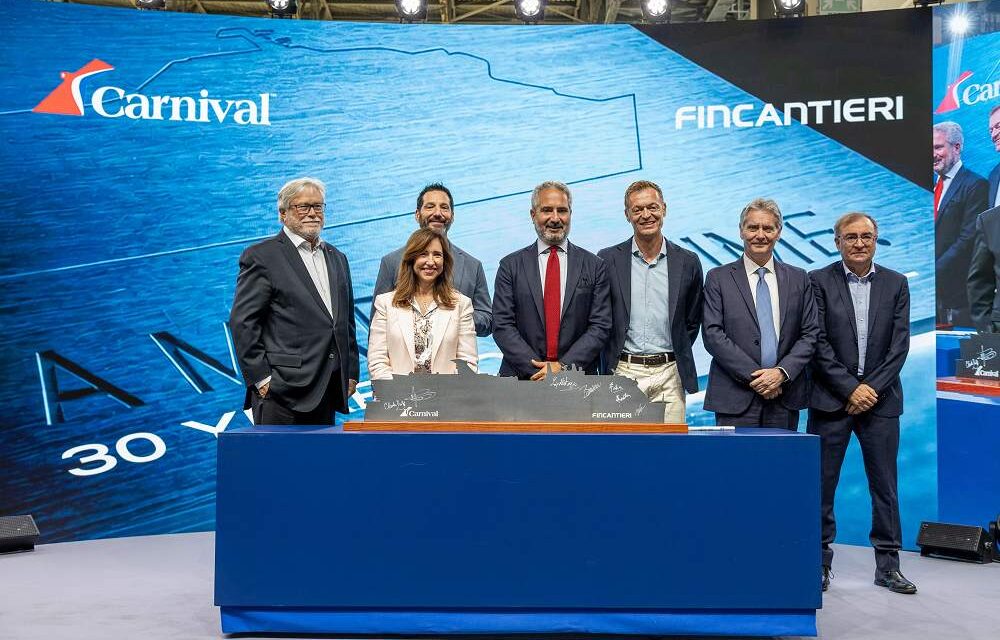 FINCANTIERI CELEBRA 30 ANNI DI PARTNERSHIP STRATEGICA CON CARNIVAL CORPORATION