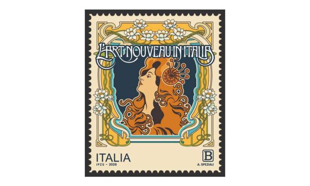 FILATELIA: UN FRANCOBOLLO DEDICATO A L’ART NOUVEAU IN ITALIA