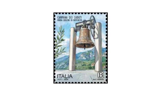 POSTE ITALIANE: PRESENTATO IL FRANCOBOLLO DEDICATO ALLA CAMPANA DEI CADUTI – MARIA DOLENS DI ROVERETO