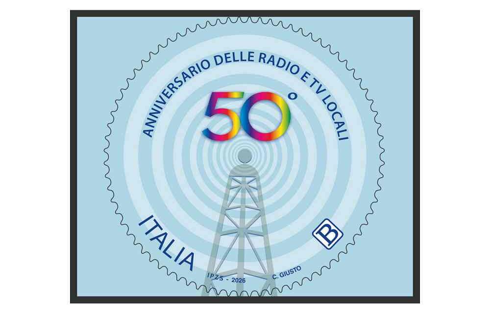 PRESENTATO IL FRANCOBOLLO DEDICATO AL 50° ANNIVERSARIO DELLE RADIO E TV LOCALI