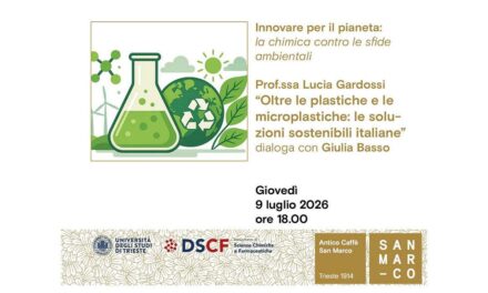 All’Antico Caffè San Marco incontro con la Prof.ssa Lucia Gardossi sul tema “Oltre le plastiche e le microplastiche: le soluzioni sostenibili italiane”