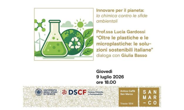 All’Antico Caffè San Marco incontro con la Prof.ssa Lucia Gardossi sul tema “Oltre le plastiche e le microplastiche: le soluzioni sostenibili italiane”