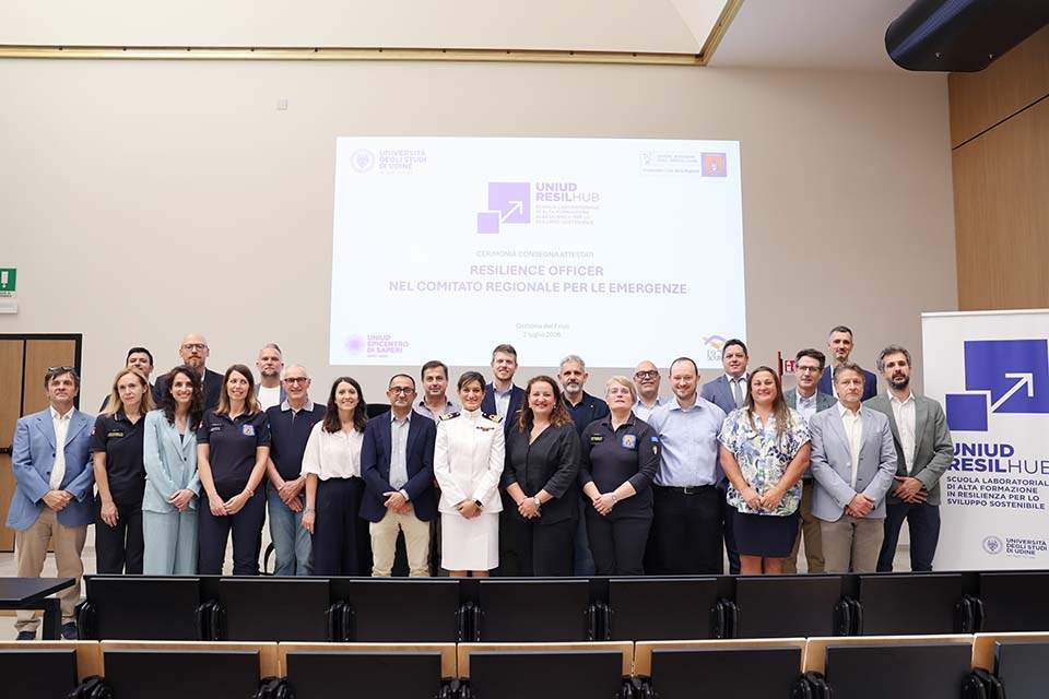 FORMATI I PRIMI 32 RESILIENCE OFFICER, ESPERTI IN EMERGENZE AMBIENTALI, TERRITORIALI E SOCIO-ECONOMICHE