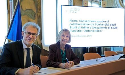 UNIVERSITÀ DI UDINE E ACCADEMIA ANTONIO RICCI, FIRMATA LA CONVEZIONE DI COLLABORAZIONE