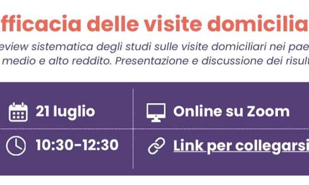 WEBINAR GRATUITO SULL’EFFICACIA DELLE VISITE DOMICILIARI ANCHE NELLA PREVENZIONE DELLA DEPRESSIONE E DEL SUICIDIO NEL PERIODO POSTNATALE