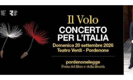 IL VOLO PROTAGONISTA DEL CONCERTO PER L’ITALIA A PORDENONELEGGE