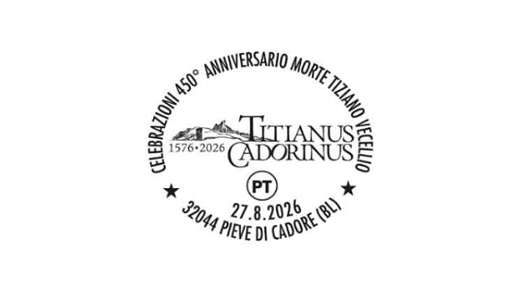 A PIEVE DI CADORE L’ANNULLO FILATELICO PER IL 450° ANNIVERSARIO DELLA MORTE DI TIZIANO