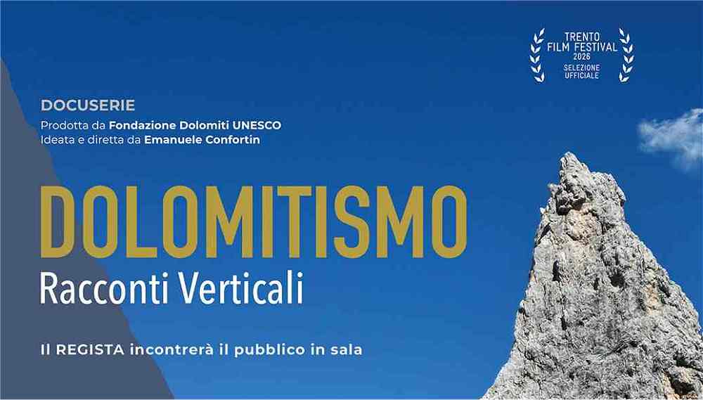 AL CINEMA ARISTON DI TRIESTE LA PROIEZIONE DI “DOLOMITISMO. RACCONTI VERTICALI” DI EMANUELE CONFORTIN