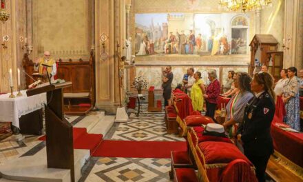 CELEBRATA NELLA RICORRENZA DELL’ASSUNZIONE LA S. MESSA SOLENNE NELLA CHIESA DI VILLA REVOLTELLA DEDICATA A SAN PASQUALE BAYLON