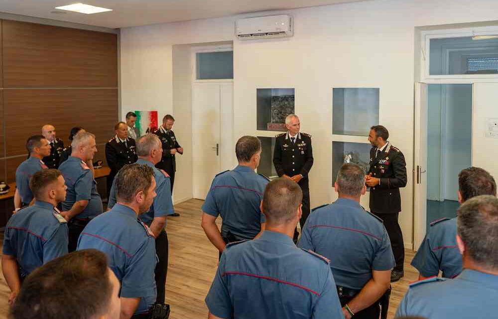 Il Generale Vitagliano in visita al Comando Provinciale Carabinieri di Trieste