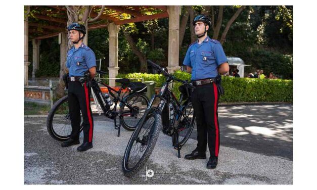 NUOVE E-BIKE IN DOTAZIONE AI CARABINIERI PER IL PATTUGLIAMENTO DEL LUNGOMARE DI BARCOLA
