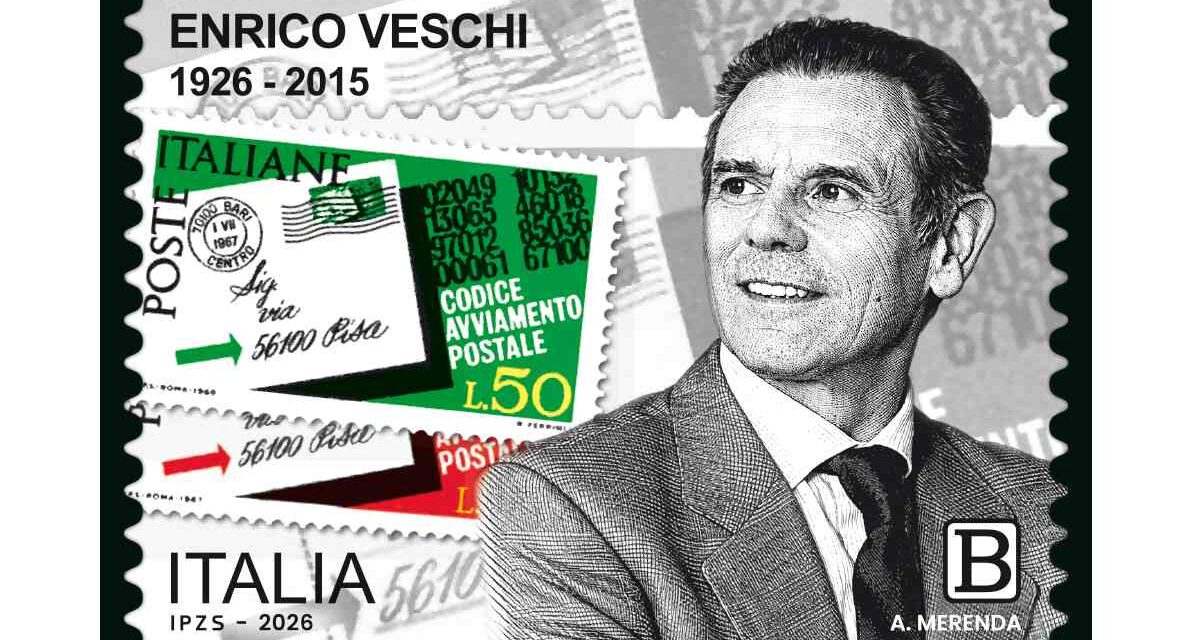 FILATELIA: PRESENTATO IL FRANCOBOLLO DEDICATO A ENRICO VESCHI