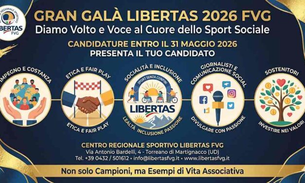 Libertas Fvg celebra il Volontariato sportivo regionale