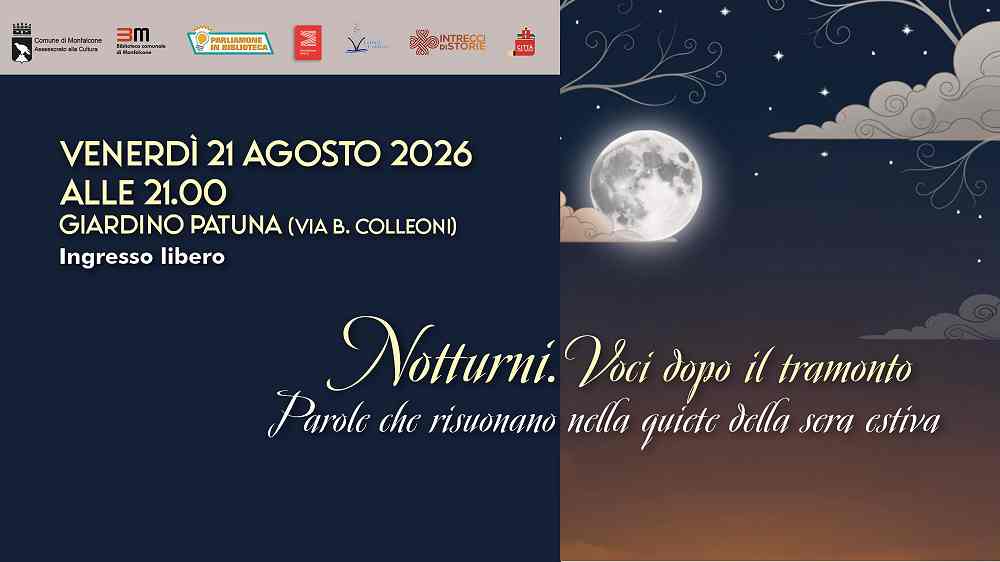 Notturni. voci dopo il tramonto: una serata di letture sotto le stelle al Giardino Patuna di Monfalcone
