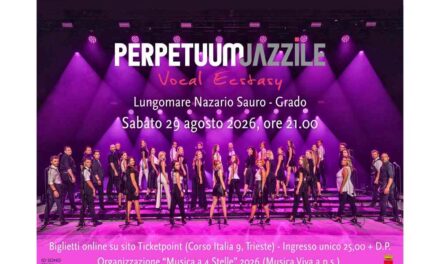 “Perpetuum Jazzile”: la celebre formazione vocale a livello internazionale in formazione completa a Grado