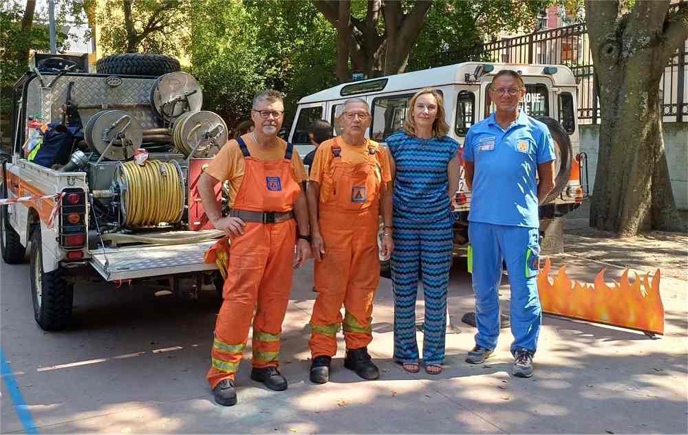 AL RICREATORIO PADOVAN IL GRUPPO VOLONTARI COMUNALI DI PROTEZIONE CIVILE