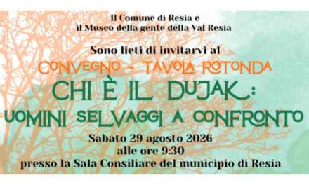 A Resia il convegno-tavola rotonda “Chi è il dujak: uomini selvaggi a confronto”