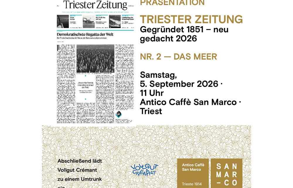 All’Antico Caffè San Marco la presentazione di Triester Zeitung Nr. 2 – DAS MEER