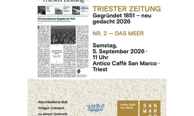 All’Antico Caffè San Marco la presentazione di Triester Zeitung Nr. 2 – DAS MEER