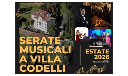 AL VIA LA 36ª EDIZIONE DELLE SERATE MUSICALI A VILLA CODELLI