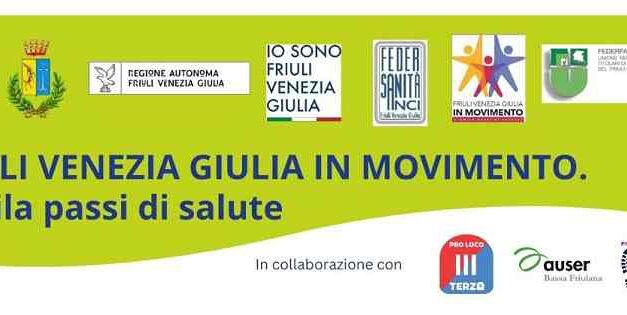 Mercoledì 9 settembre a Terzo di Aquileia l’inaugurazione del percorso “10mila passi di Salute”