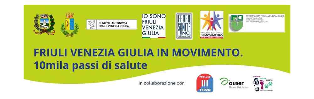 Mercoledì 9 settembre a Terzo di Aquileia l’inaugurazione del percorso “10mila passi di Salute”