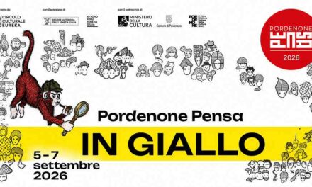 TORNA PORDENONEPENSA IN GIALLO: DAL 5 AL 7 SETTEMBRE TRE GIORNI TRA NOIR, MISTERI, CRONACA E ANTEPRIME