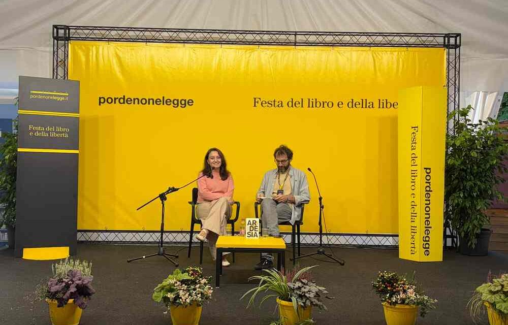 La scrittice Ruska Jorjoliani ha presentato a Pordenonelegge il suo ultimo libro “Ardesia” (Italo Svevo)