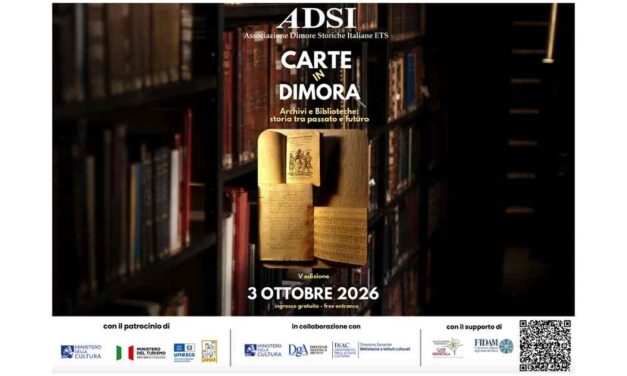 Carte in Dimora di ADSI: archivi e biblioteche storiche aprono gratuitamente