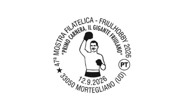 POSTE ITALIANE: DISPONIBILE A MORTEGLIANO L’ANNULLO FILATELICO PER LA 47ª MOSTRA FILATELICA FRIULHOBBY 2026