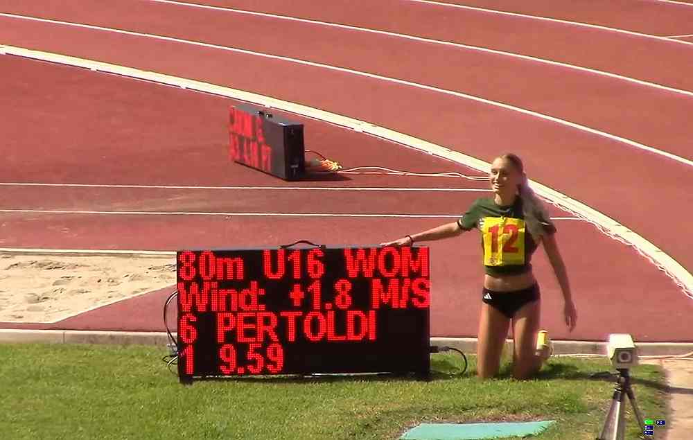 Trieste Trasporti Atletica Giovanile: Nicole Pertoldi nella storia dell’atletica giovanile italiana