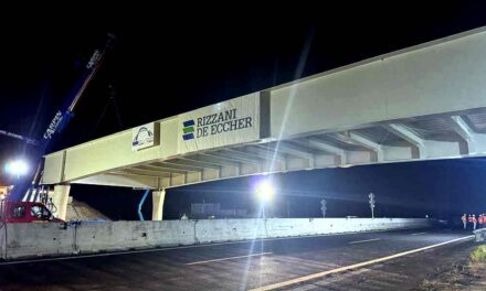 Autostrade Alto Adriatico: varata la campata centrale del cavalcavia di via Gonelle a Cessalto