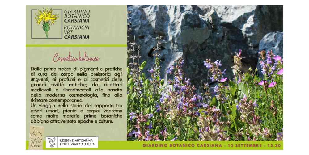 Cosmetica botanica: piante, corpo e bellezza dall’antichità alla skincare a Carsiana