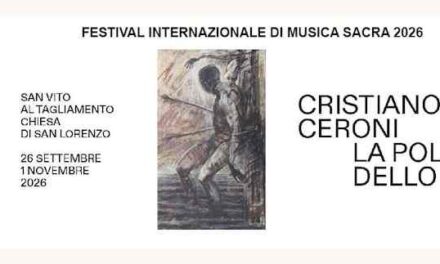 A SAN VITO AL TAGLIAMENTO, apre “LA POLITICA DELLO SPIRITO”: Cristiano CERONI reinterpreta TIZIANO, PASOLINI, PICASSO, Aldo MORO prigioniero delle BR